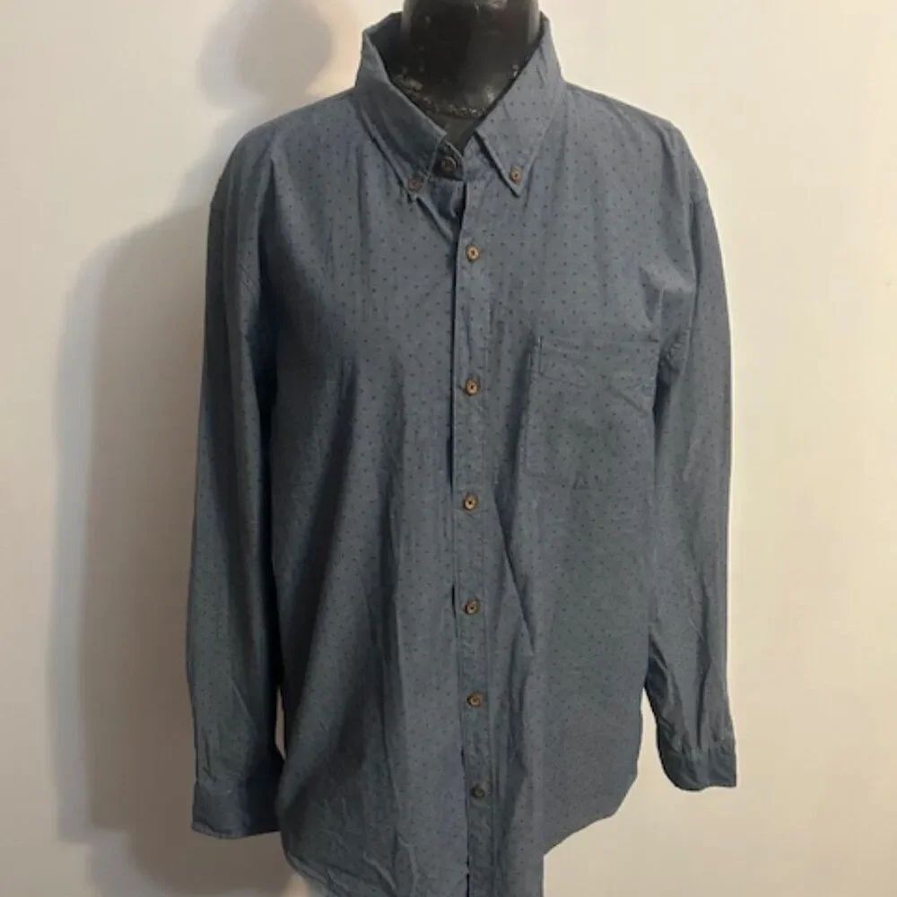 American Eagle Outfitters Blue button-down shirt, size XL